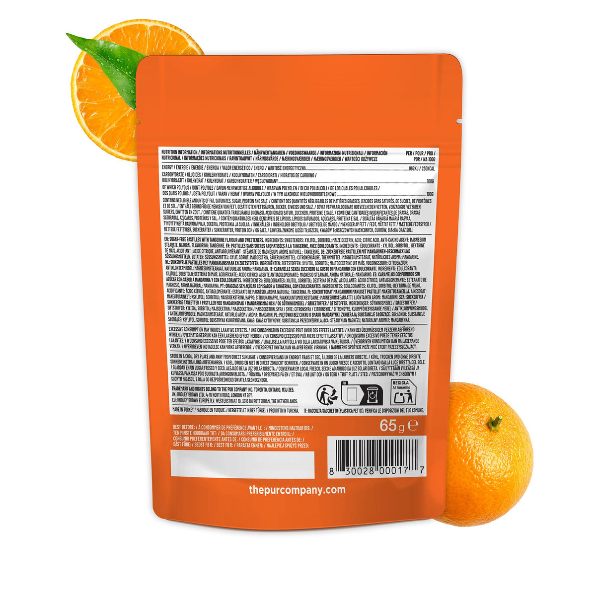 PUR Mints Tangerine Tango - Sugar Free, Aspartame Free, Xylitol Sweetened | 65 Count (Pack of 3) 7
