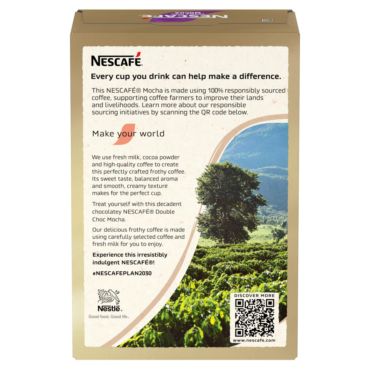 NESCAFÉ Double Choc Mocha Instant Coffee Sachets - Rich Chocolate & Coffee Flavour | 164g Pack