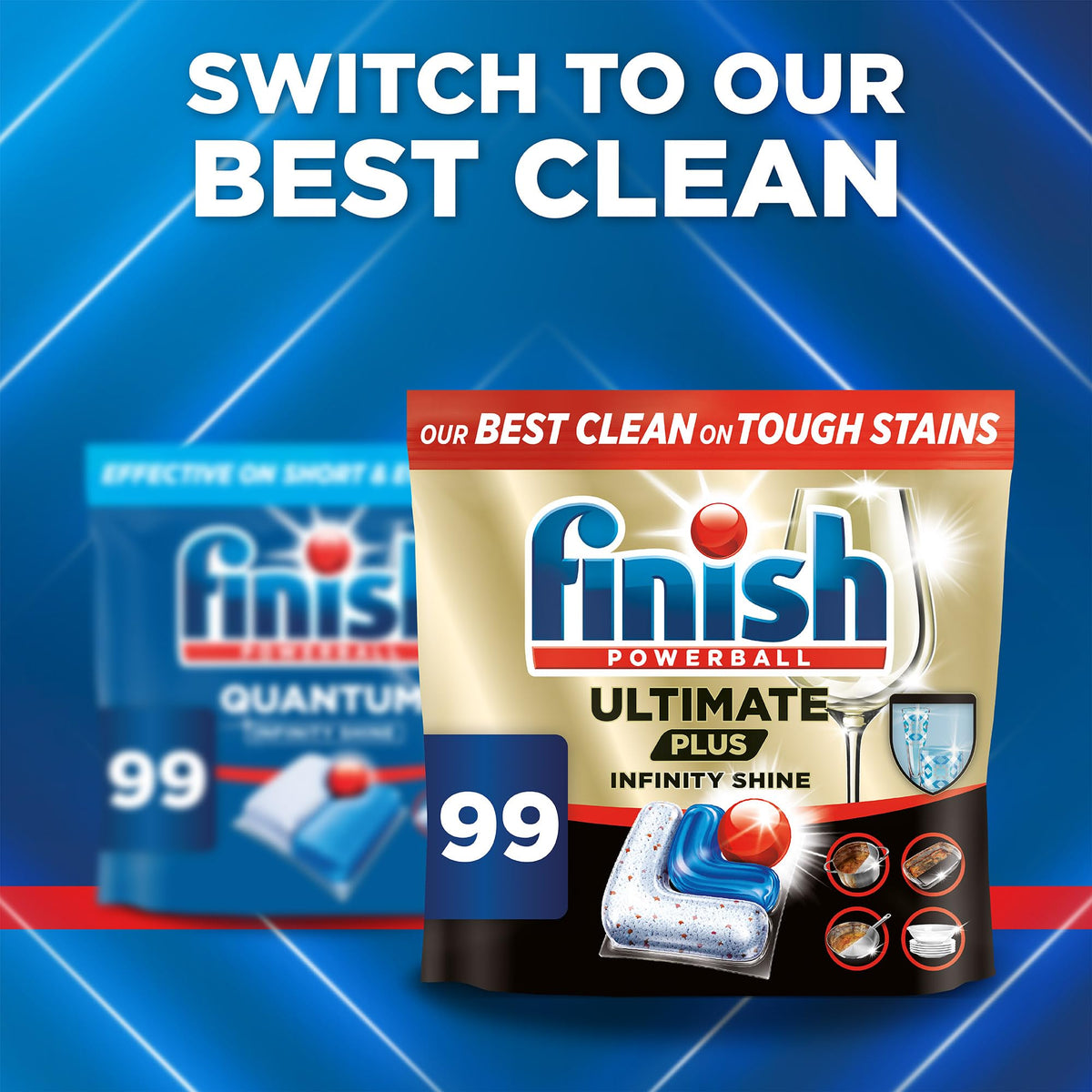 Finish Quantum Infinity Shine Dishwasher Tablets - Fresh Scent, 120 Tabs 6