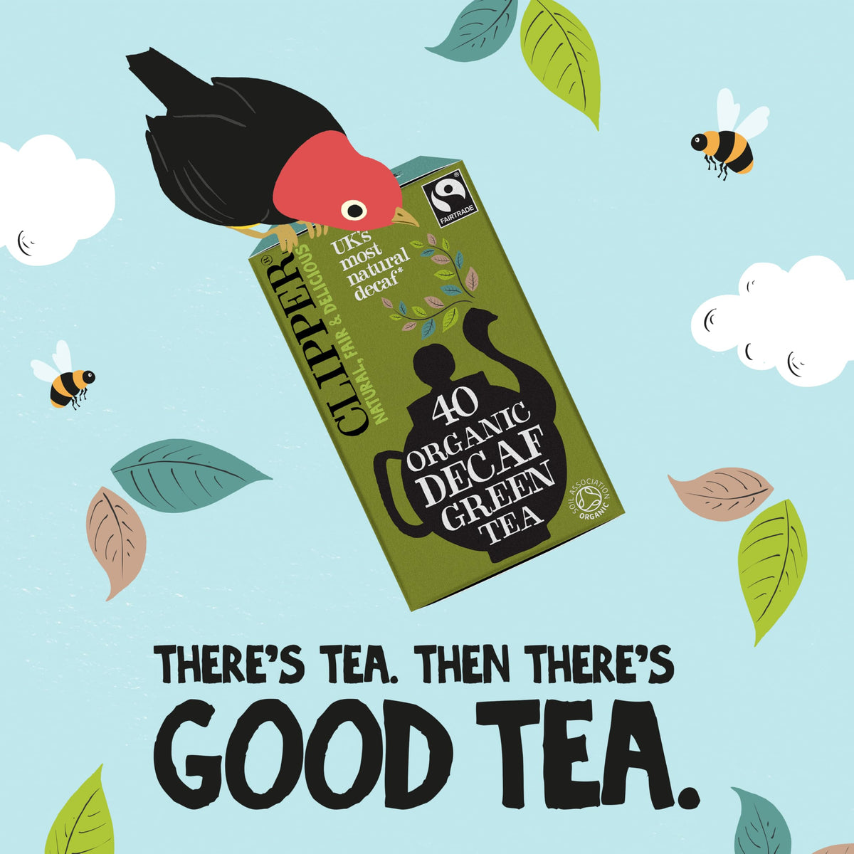 Clipper Organic Decaf Green Tea Bags - 40 Count | Fairtrade | Plastic-Free 5