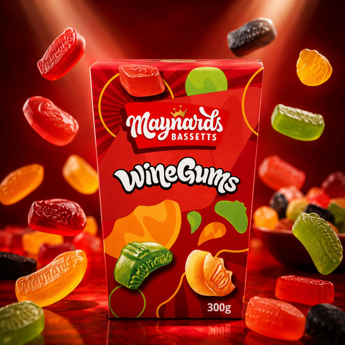 Maynards Bassetts Wine Gums - Fruity Flavours, Chewy Texture | 350g 5