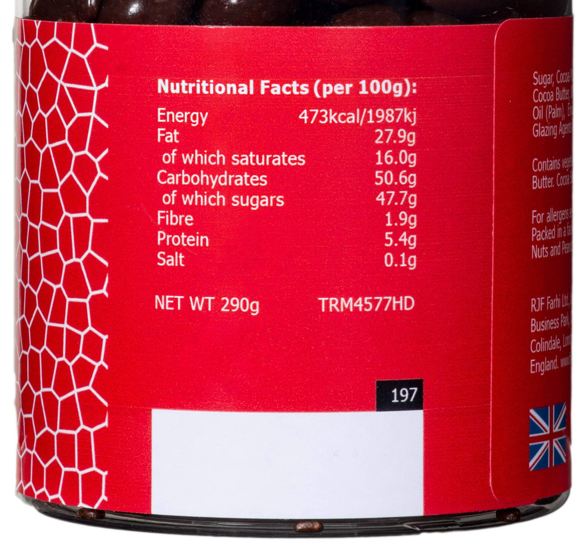 Rita Farhi Dark Chocolate Covered Coffee Beans - 290g Jar 4