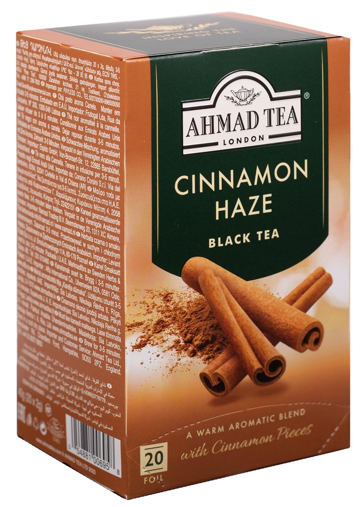 Ahmad Tea Cinnamon Haze Black Tea - 20 Teabags (Pack of 5) 5