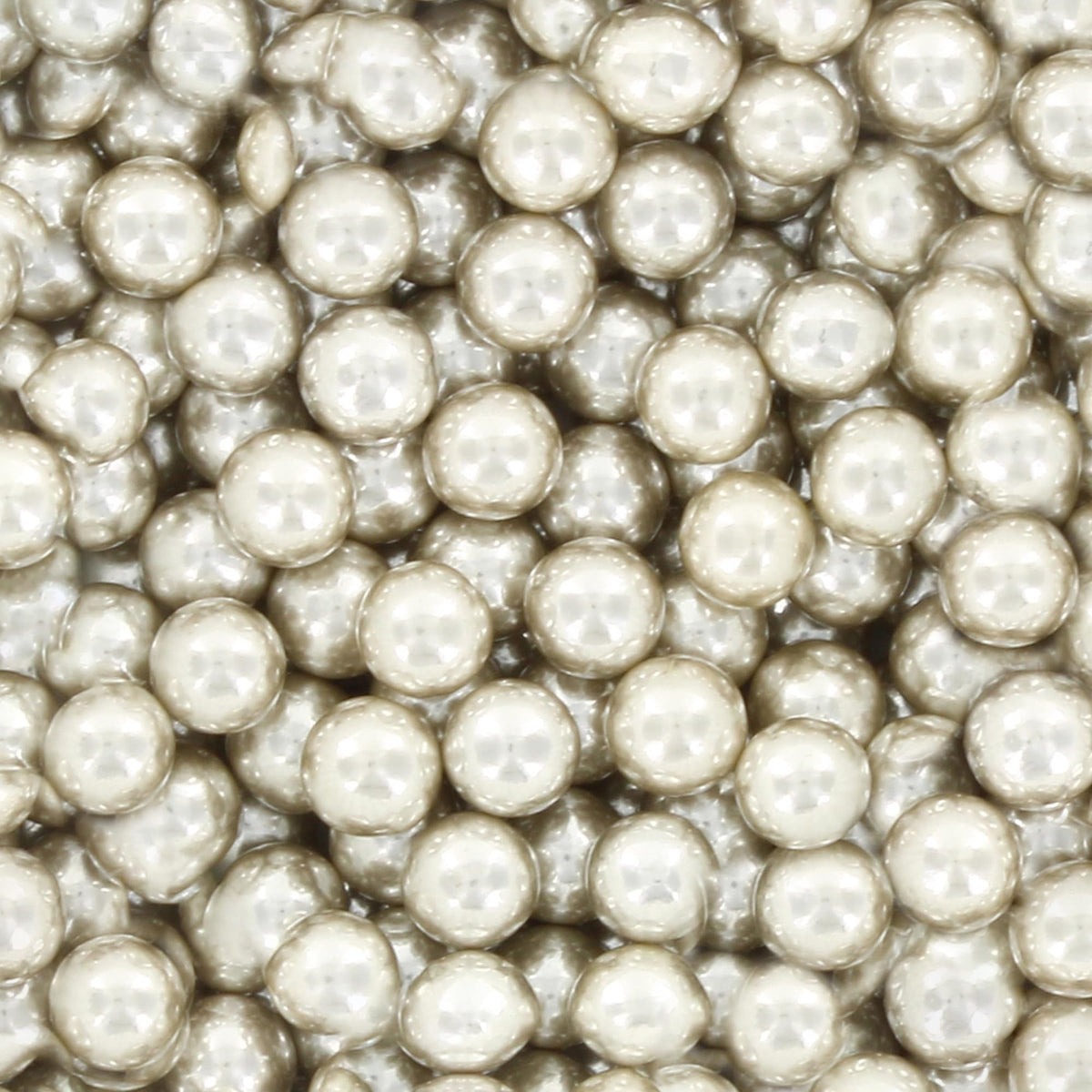 Culpitt Select Silver Pearls - 7mm Edible Cake Decorations | 500g Pouch