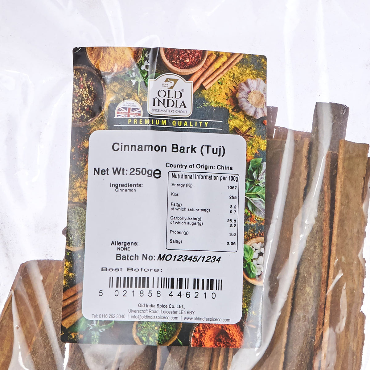 Old India Cinnamon Bark (Tuj) - 250g | Whole Spice | Natural & GMO Free 1