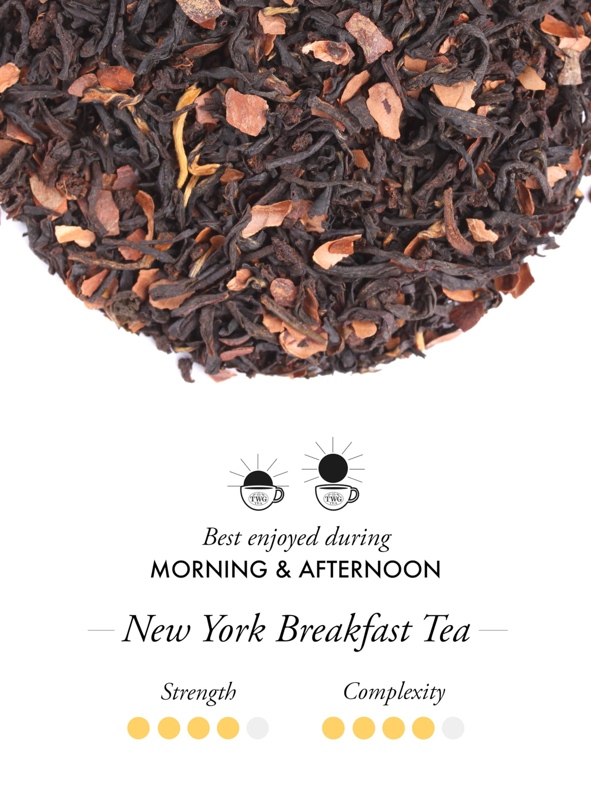 TWG Tea New York Breakfast Tea - Loose Leaf Black Tea with Cocoa Husk, 100g 3