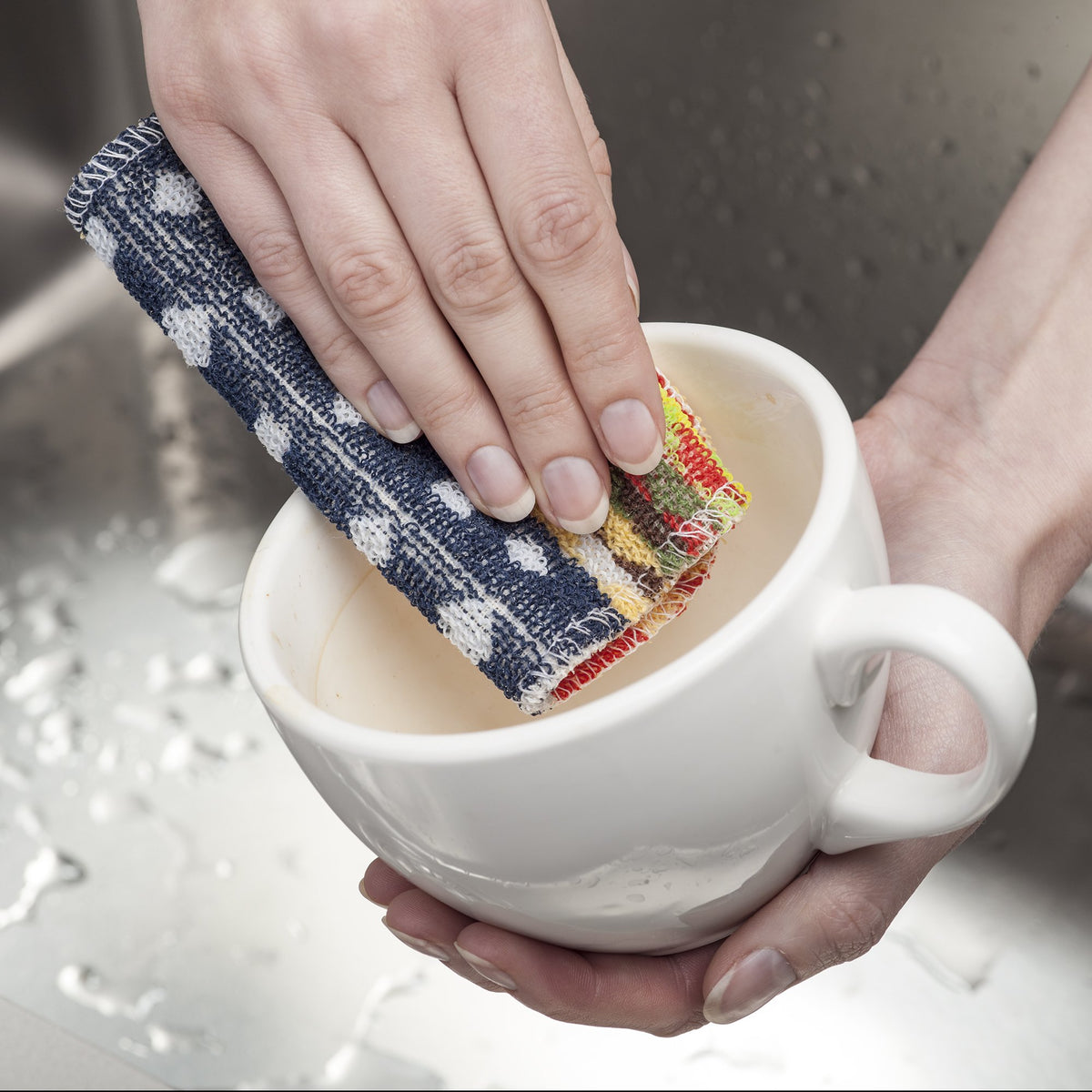 Kilo Non-Scratch Scourer - Multi-Purpose, Eco-Friendly Scrubby | 100% Cotton, 28x28cm 3