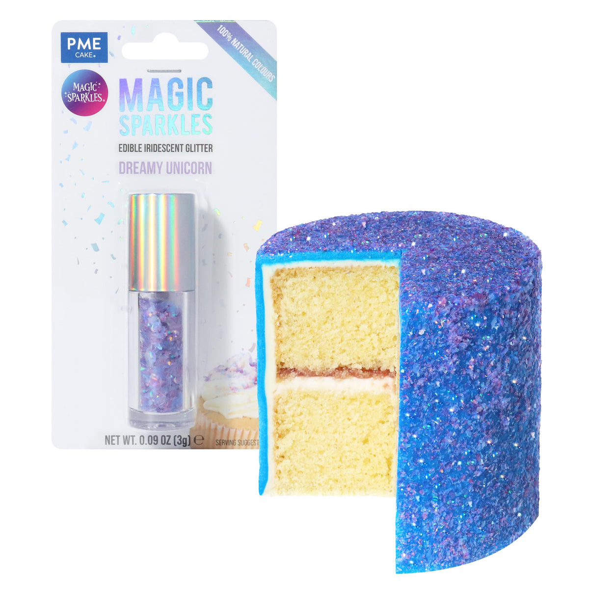 PME Magic Sparkles Edible Glitter - Unicorn (3g) 9