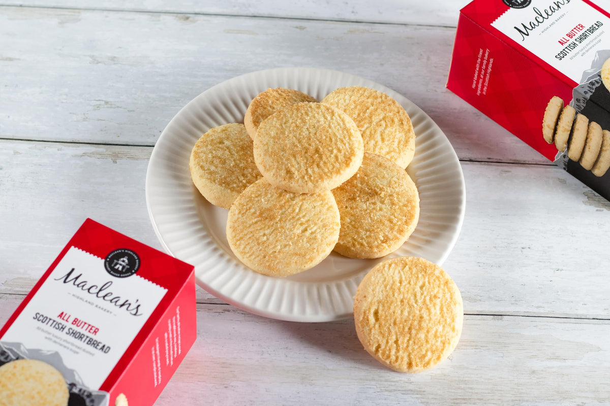 Maclean's Highland Bakery All Butter Scottish Shortbread - 6 x 175g Packs | Suitable for Vegetarians