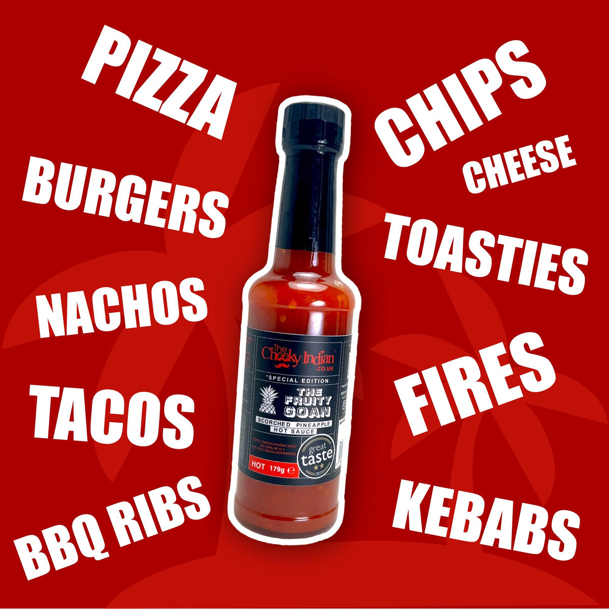 THE CHEEKY INDIAN Fruity Goan Hot Sauce - Scorched Pineapple & Scotch Bonnet | 179g 7