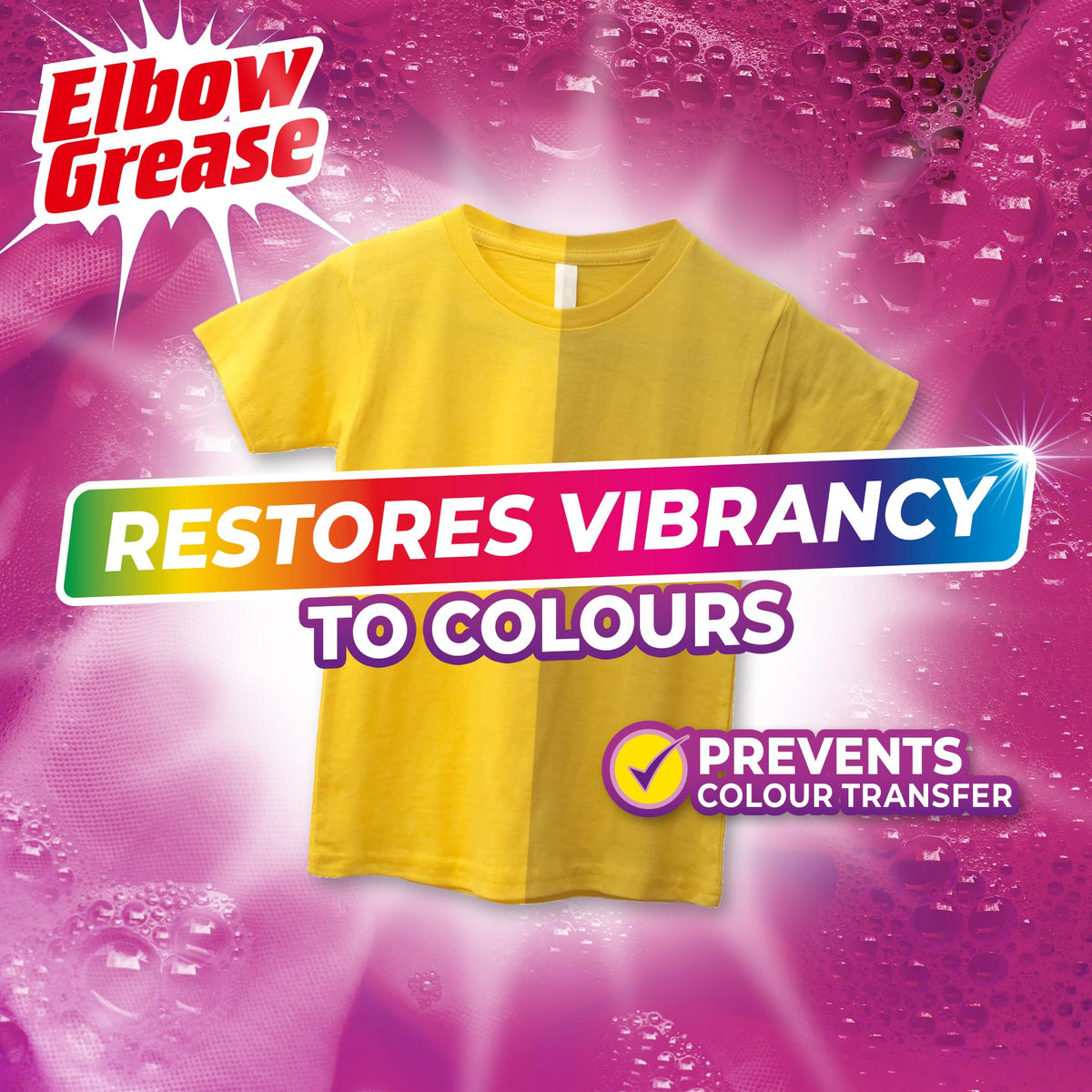 Elbow Grease Oxi Powder Stain Remover for Colours - 625g | Bleach Free | Works at Low Temperatures 4