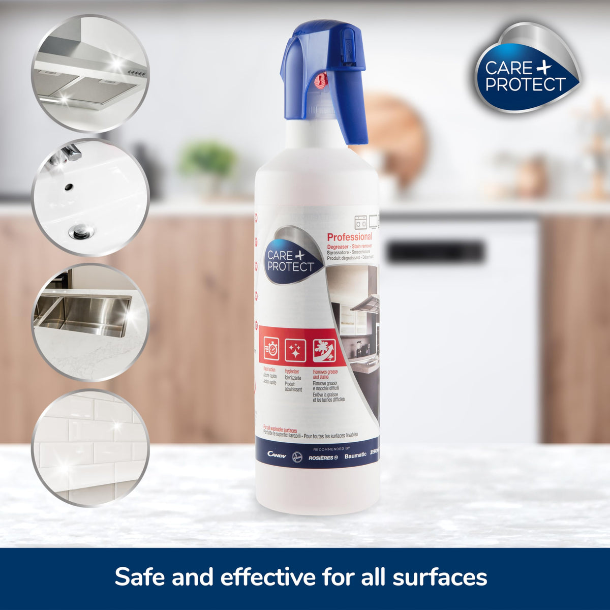 CARE + PROTECT All Purpose Multi-Surface Cleaner - Degreaser, Stain Remover | 500 ml | Unscented 5