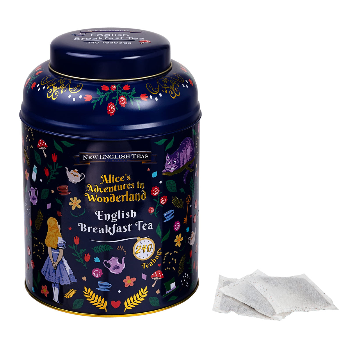 New English Teas Alice in Wonderland Victorian Tea Tin - 240 English Breakfast Tea Bags 4