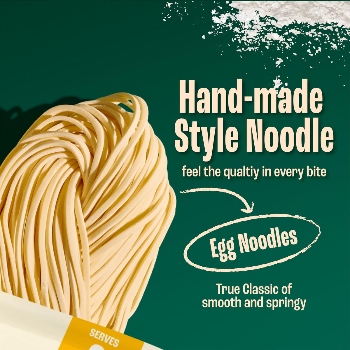 Lee Kum Kee Egg Noodles - 180g Pack of 6 | Ready in 3 Minutes | Handmade-Style Quality