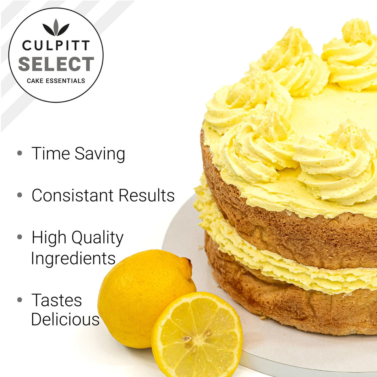Culpitt Select Luxury Lemon Cake Mix - Makes 2 x 8" Cakes | 1kg
