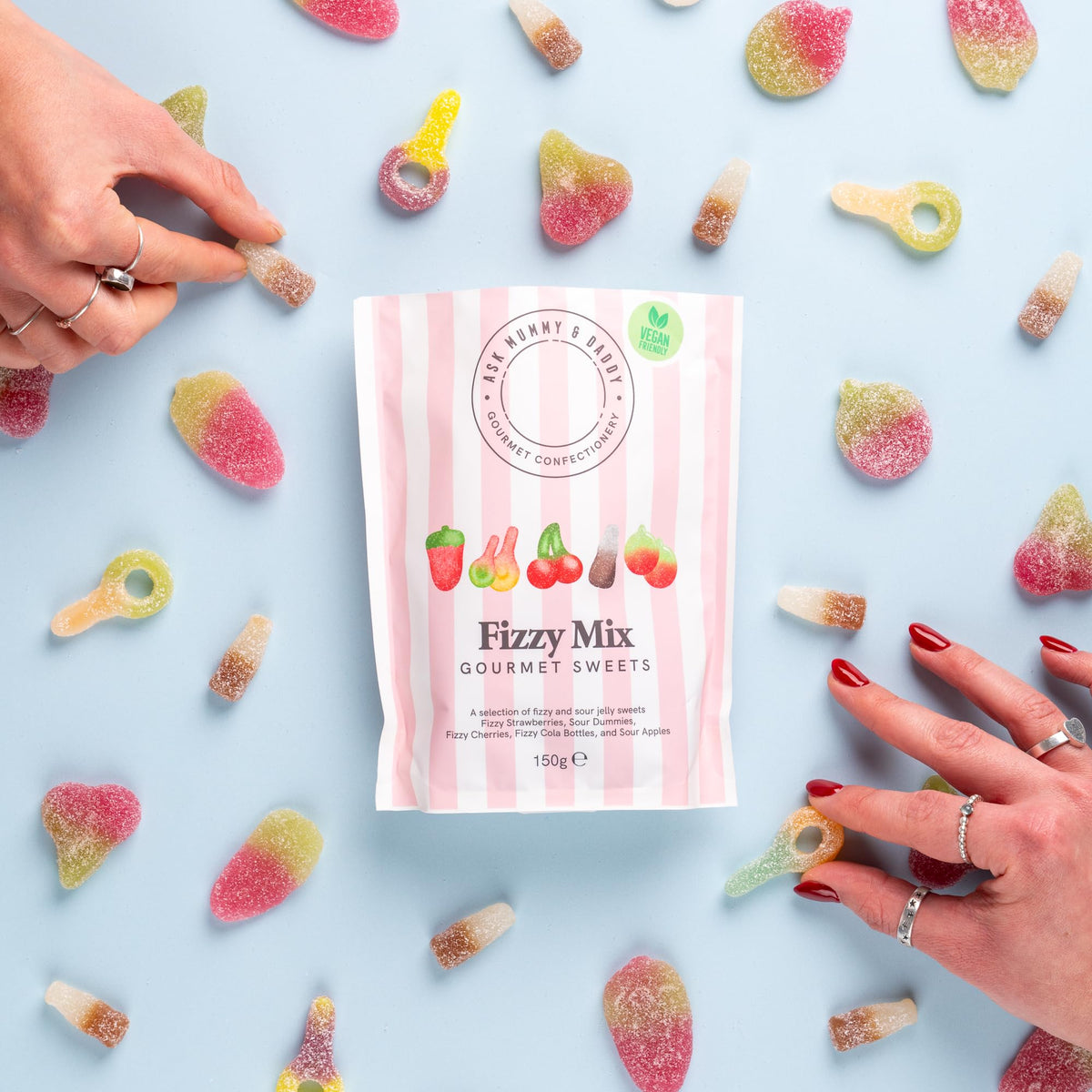 Ask Mummy & Daddy Fizzy Mix Share Bag - 150g 3