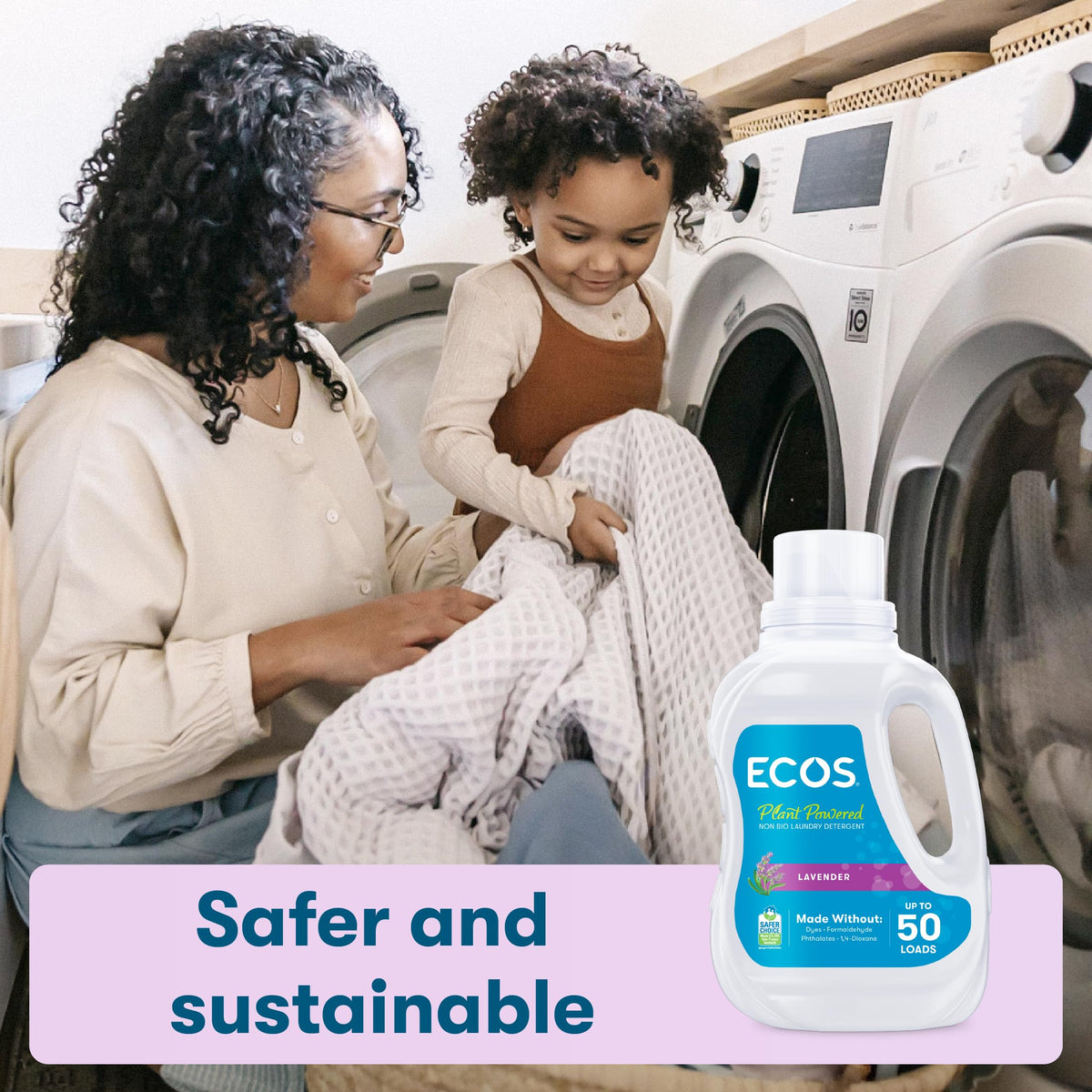 ECOS Laundry Detergent - Plant Based, Sensitive Skin Formula, Lavender Scent, 1.5L 3