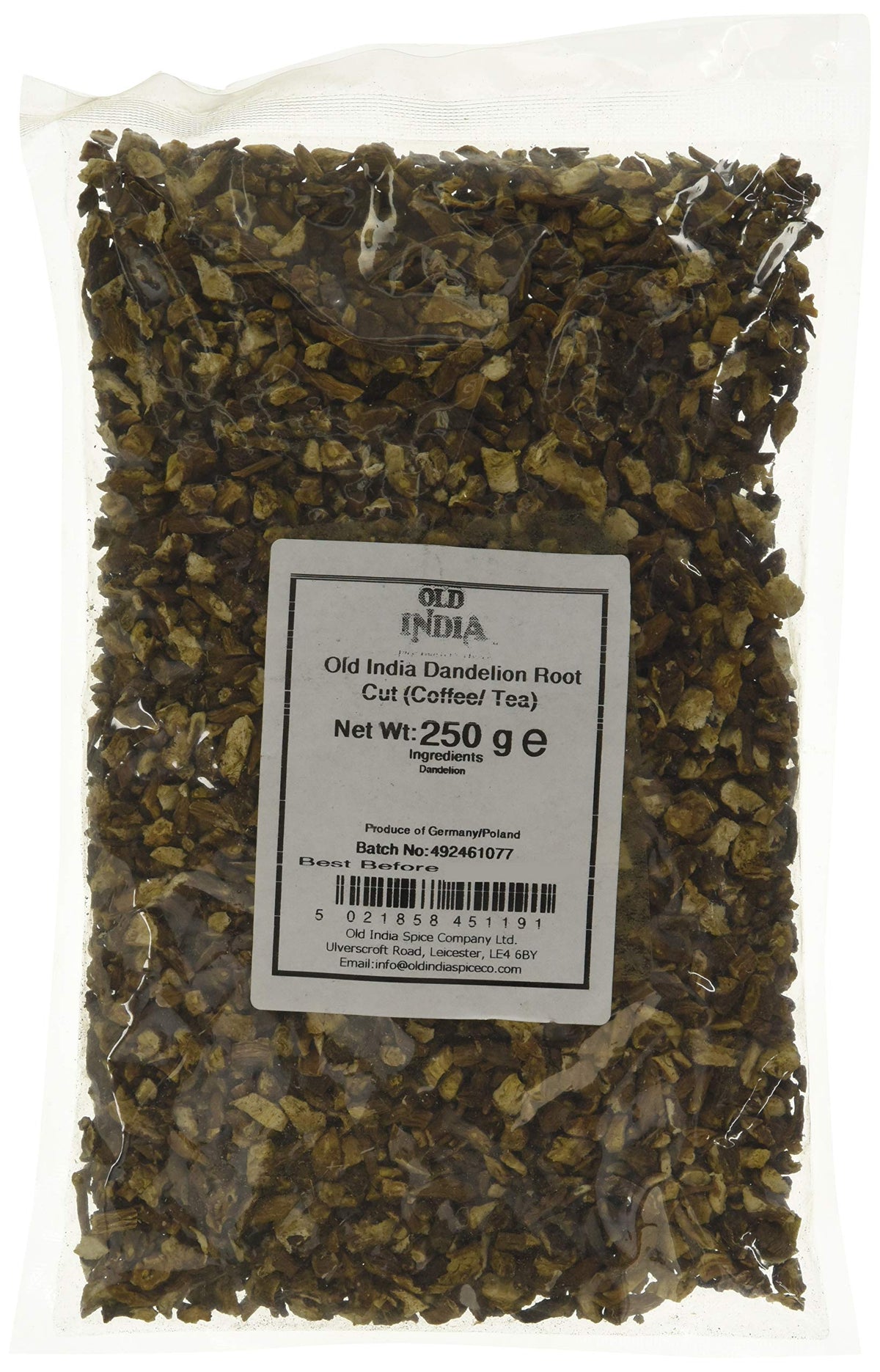 Old India Dandelion Root Cut Herbal Tea - Supports Digestion | 250g Bag 1