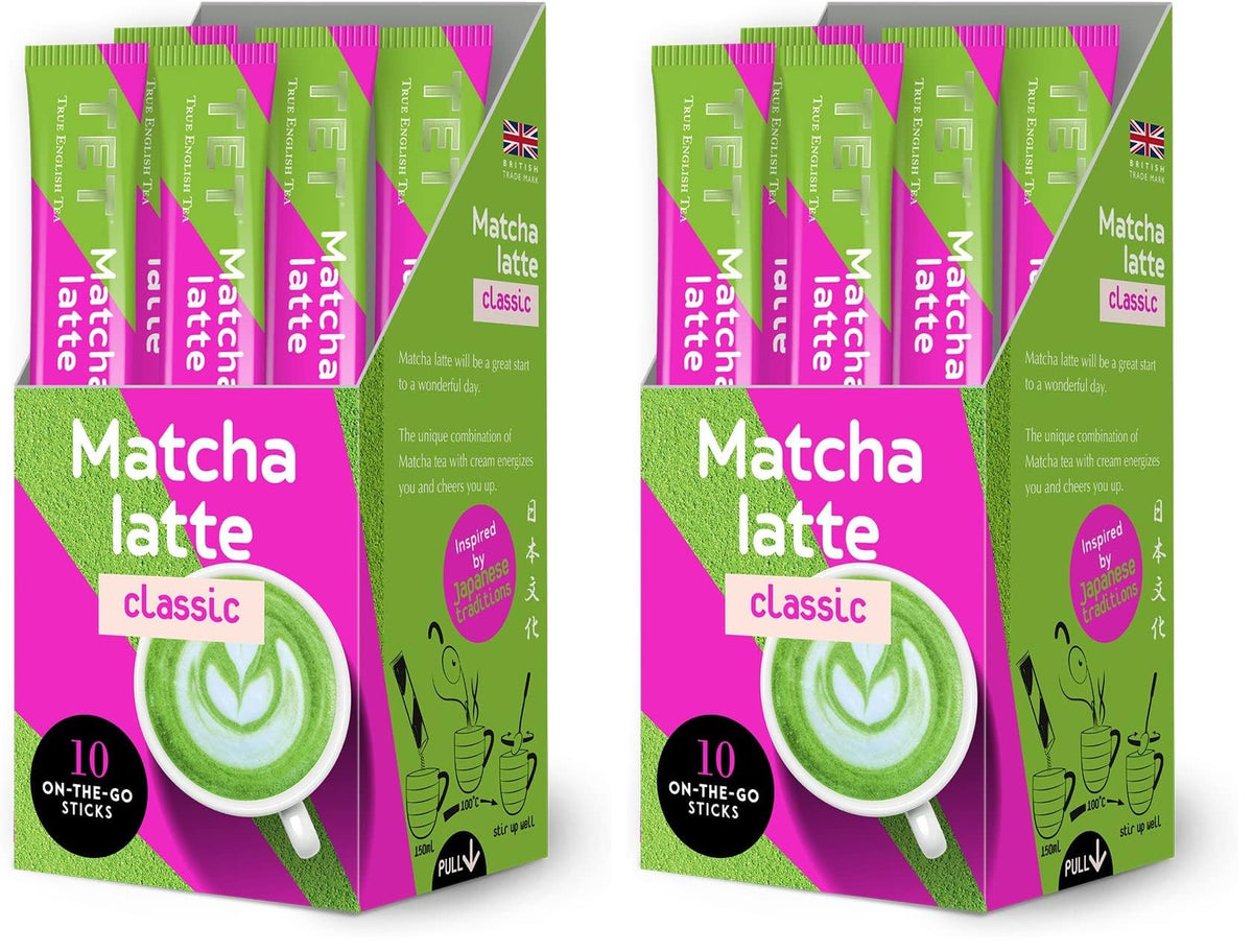 TET Matcha Latte Classic - Green Tea Drink Mix | 2 x 100g Sticks