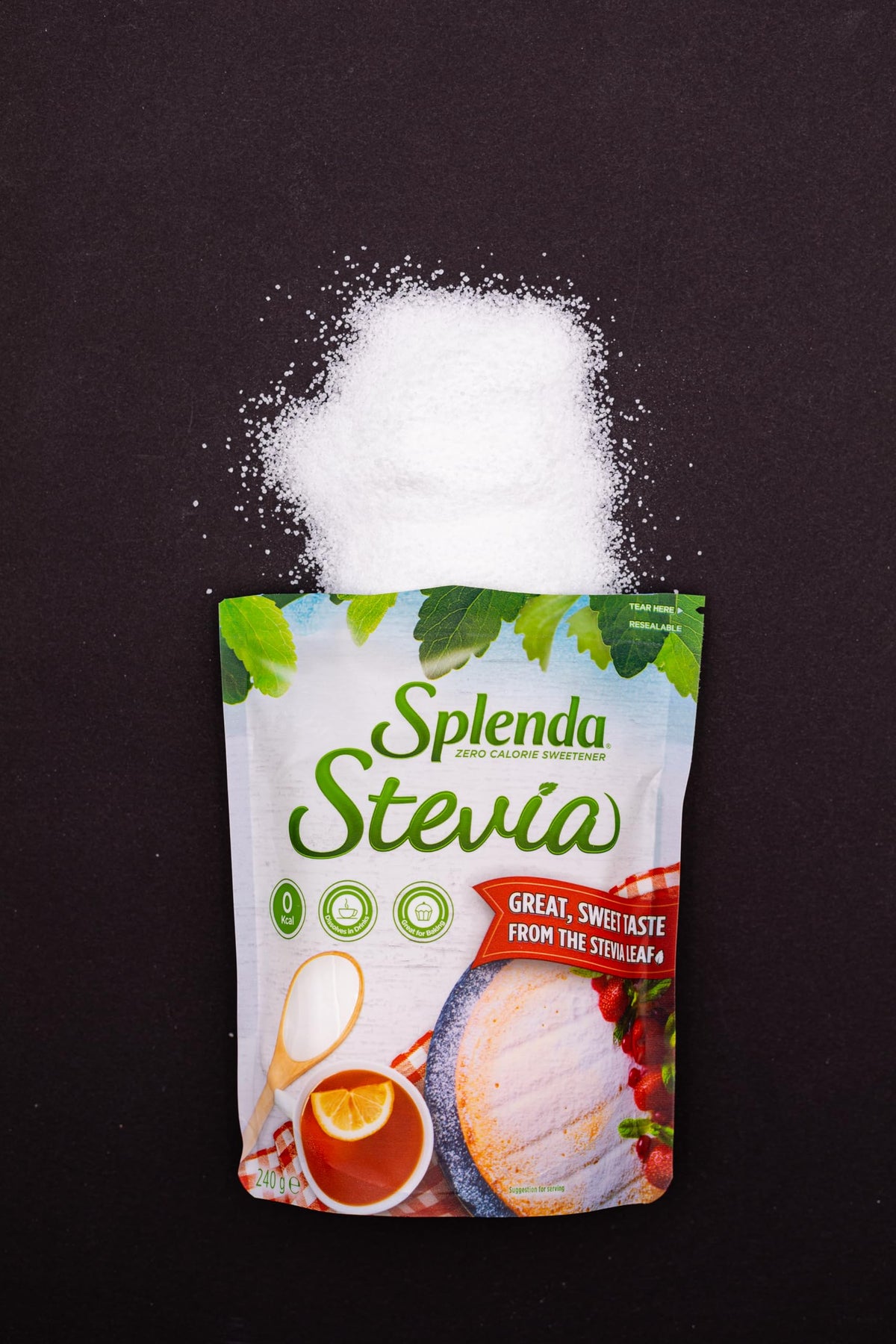 Splenda Stevia No Calorie Sweetener - Zero Calories, Baking Friendly | 240g Pouch 6