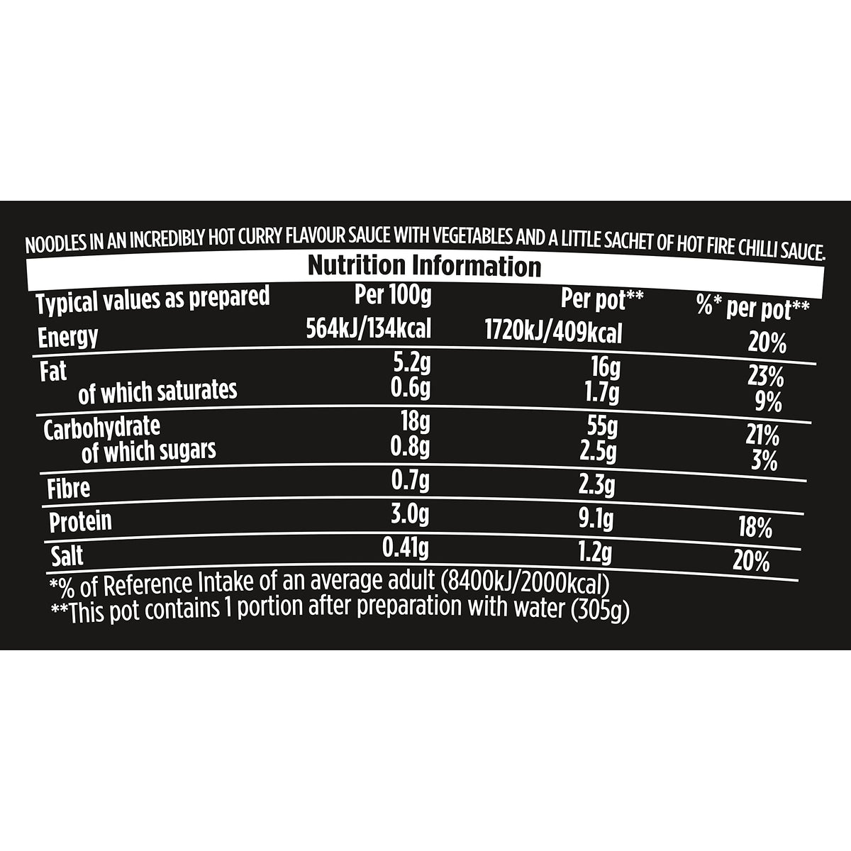 Pot Noodle Bombay Bad Boy Curry Noodles - 90g Pot (Pack of 5) 3