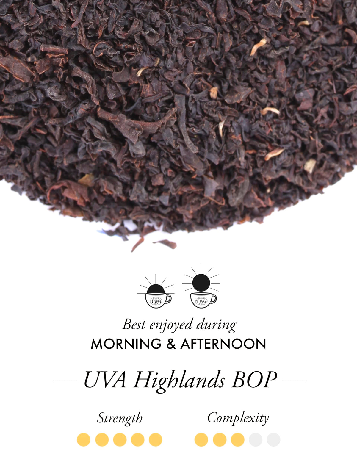 TWG Tea UVA Highlands BOP Black Tea - 15 Hand Sewn Cotton Teabags | 40g 3