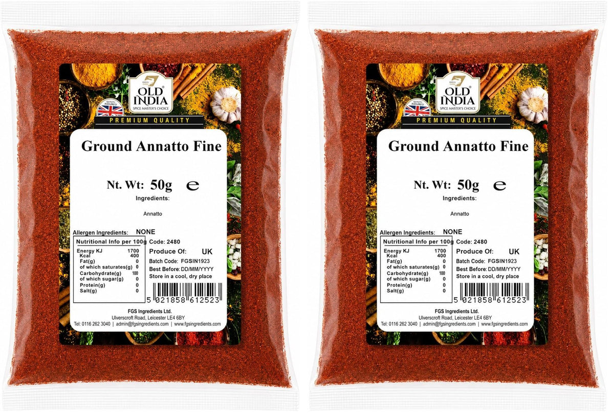 Old India Annatto Powder - 100g (Pack of 2) 1