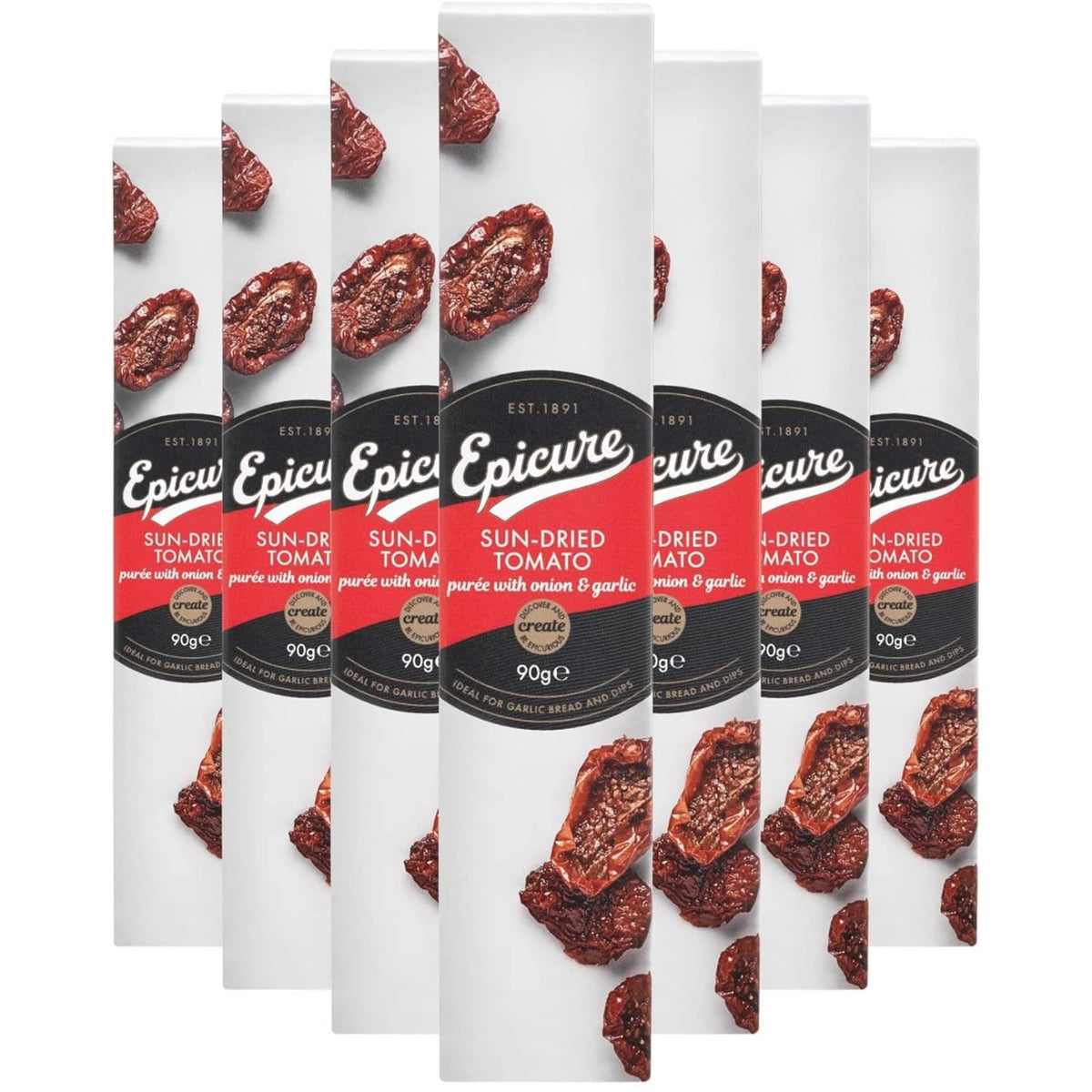 Epicure Sundried Tomato Purée with Onion & Garlic - 90g Tubes | Pack of 12