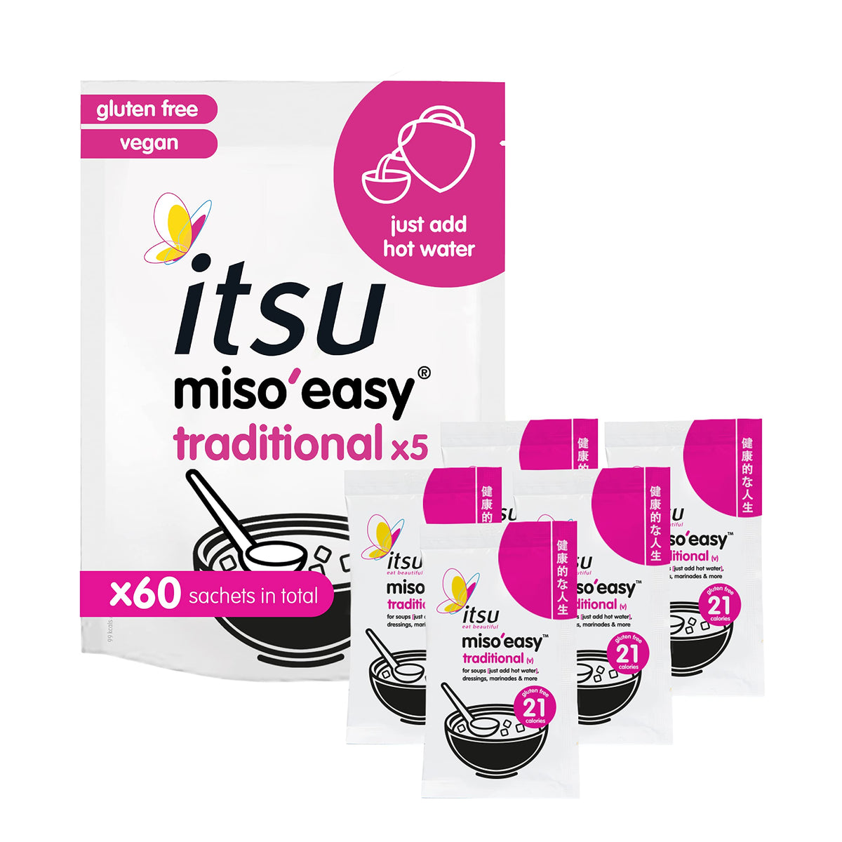 itsu Miso Easy Soup Paste - 1260g (60 Servings) | Authentic Japanese Miso