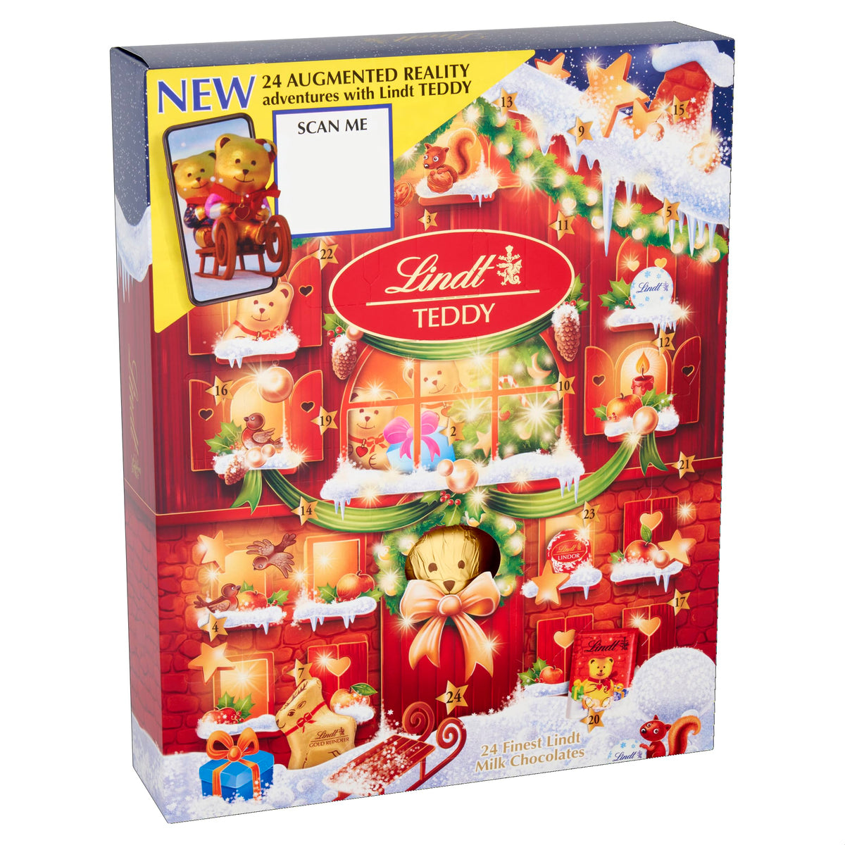 Lindt Teddy Advent Calendar - 24 Milk Chocolates | 250g 5