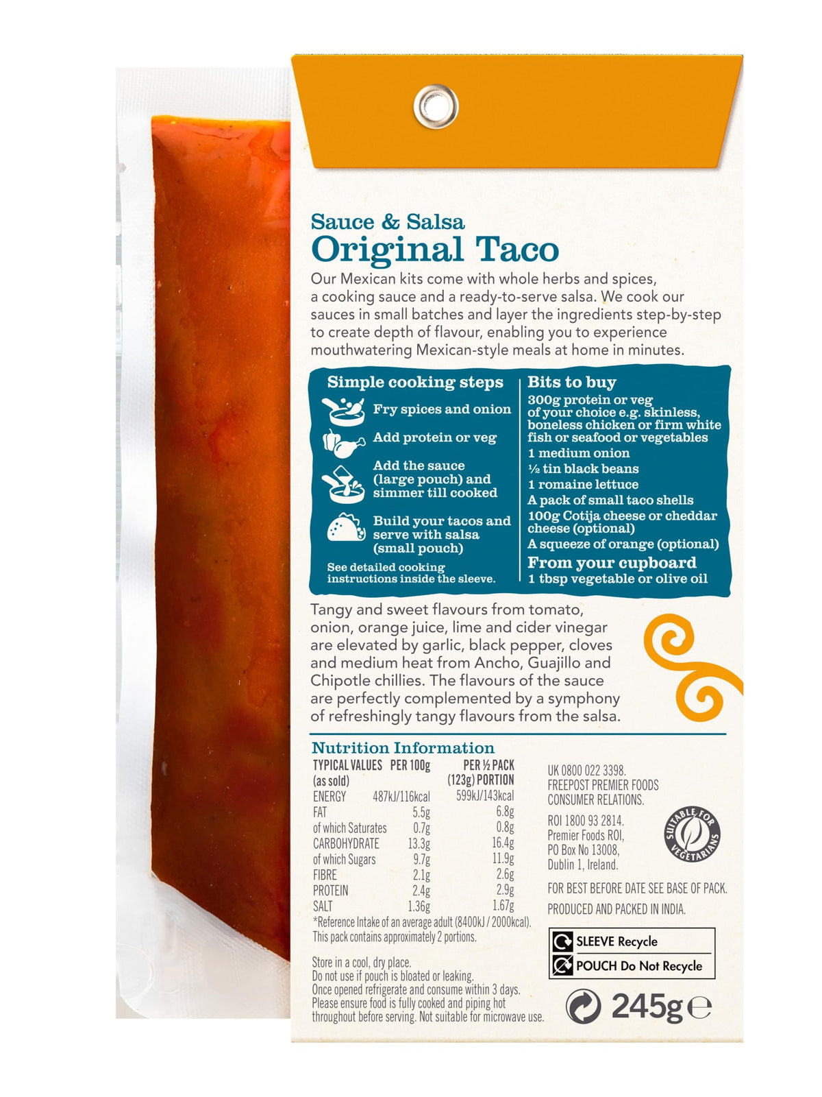 The Spice Tailor Mexican Taco Sauce & Tomatillo Salsa Meal Kit - 5 Pack 3