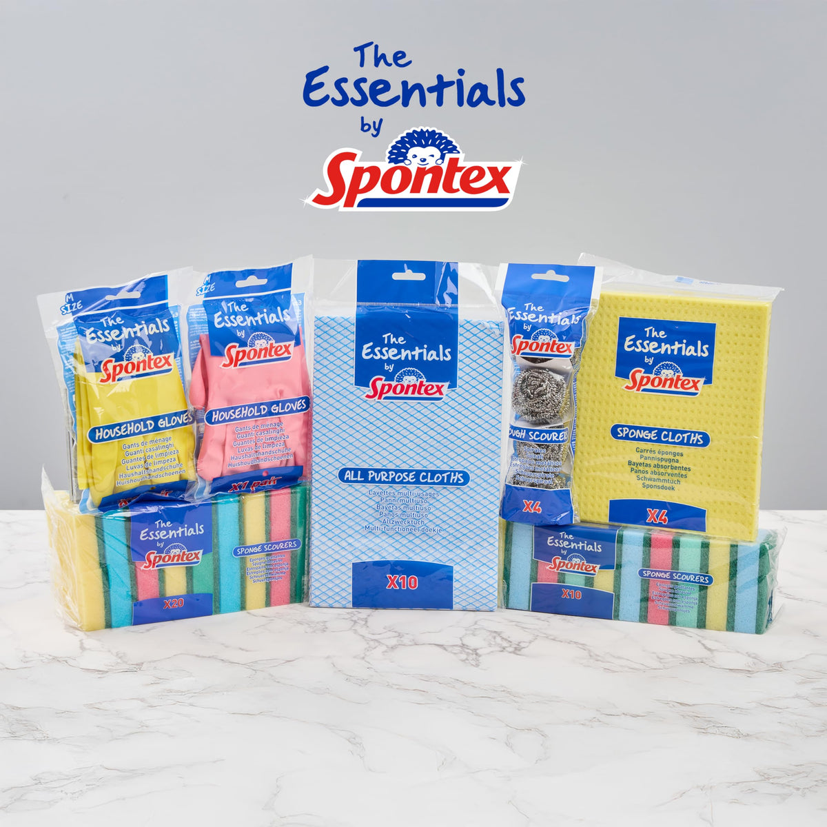 Spontex Essentials Tough Metal Scourers - Heavy Duty Cleaning, Pack of 48 5