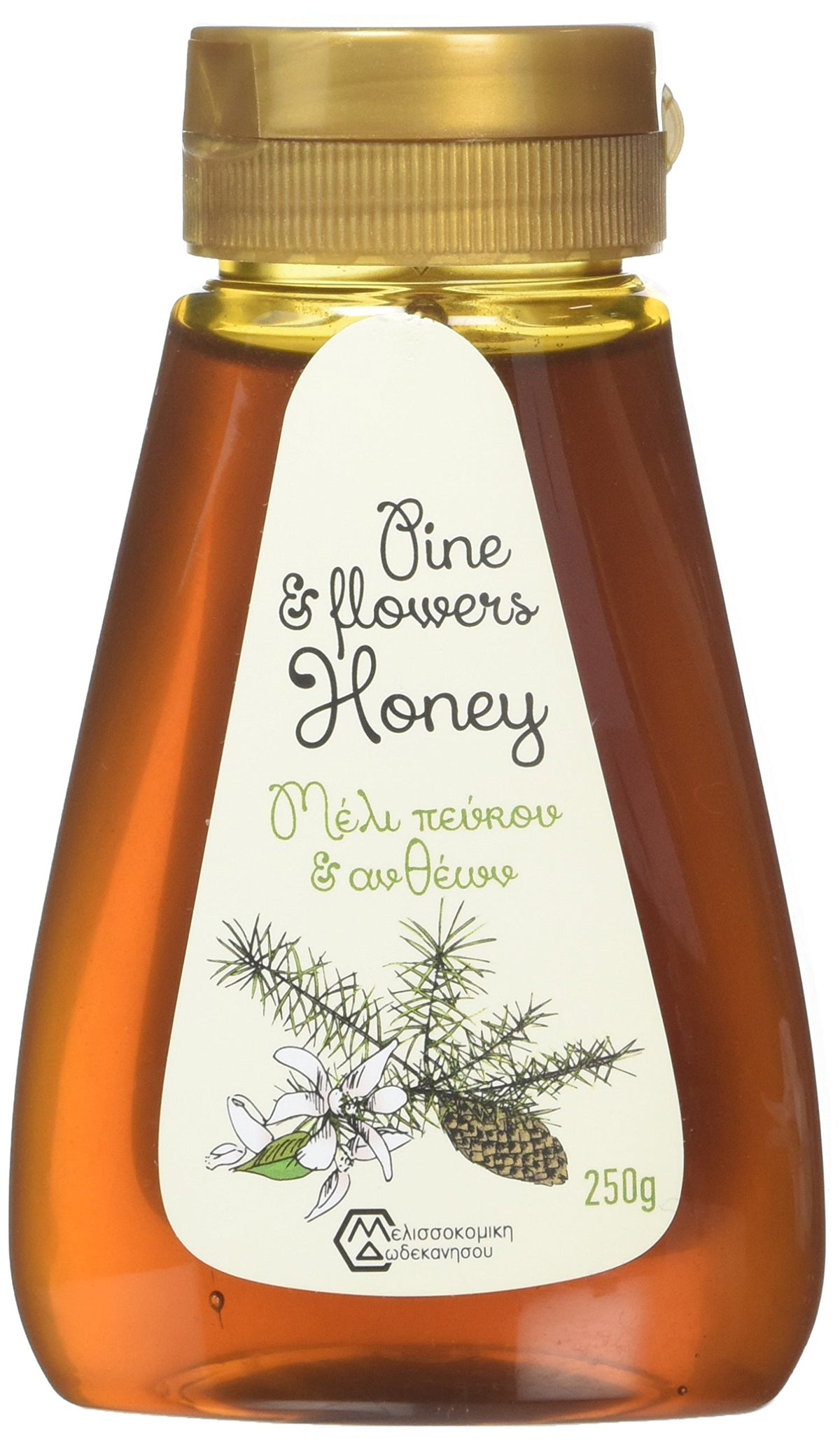 Melissokomiki Dodecanesse Pine and Flowers Honey - Raw, Vegan, Greek | 2 x 250g