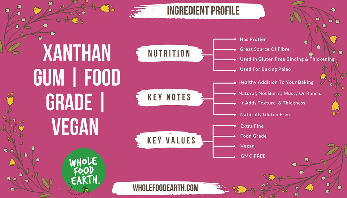 Wholefood Earth Xanthan Gum Powder - Food Grade Thickener | 125g 4