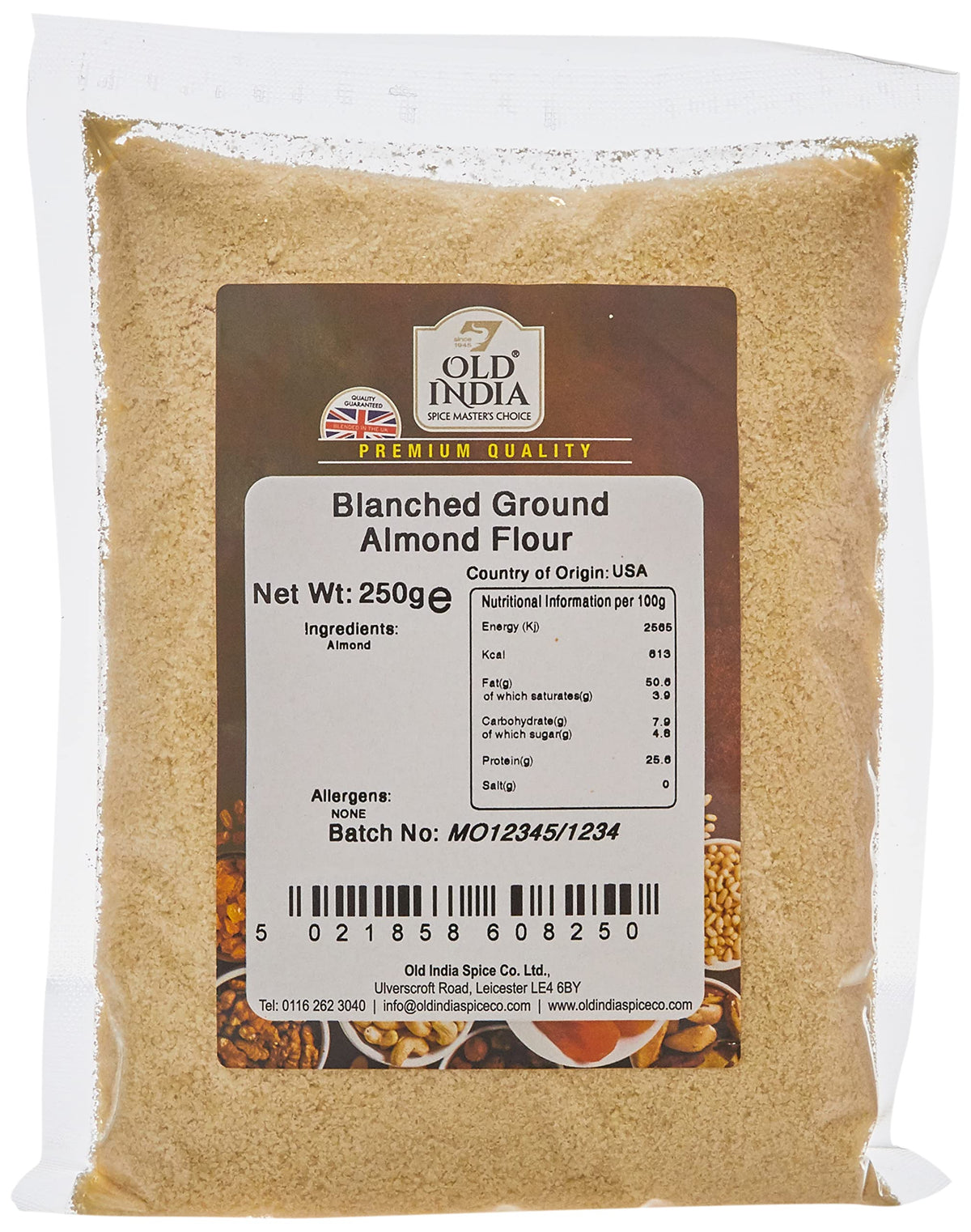 Old India Blanched Ground Almond Flour - 250g