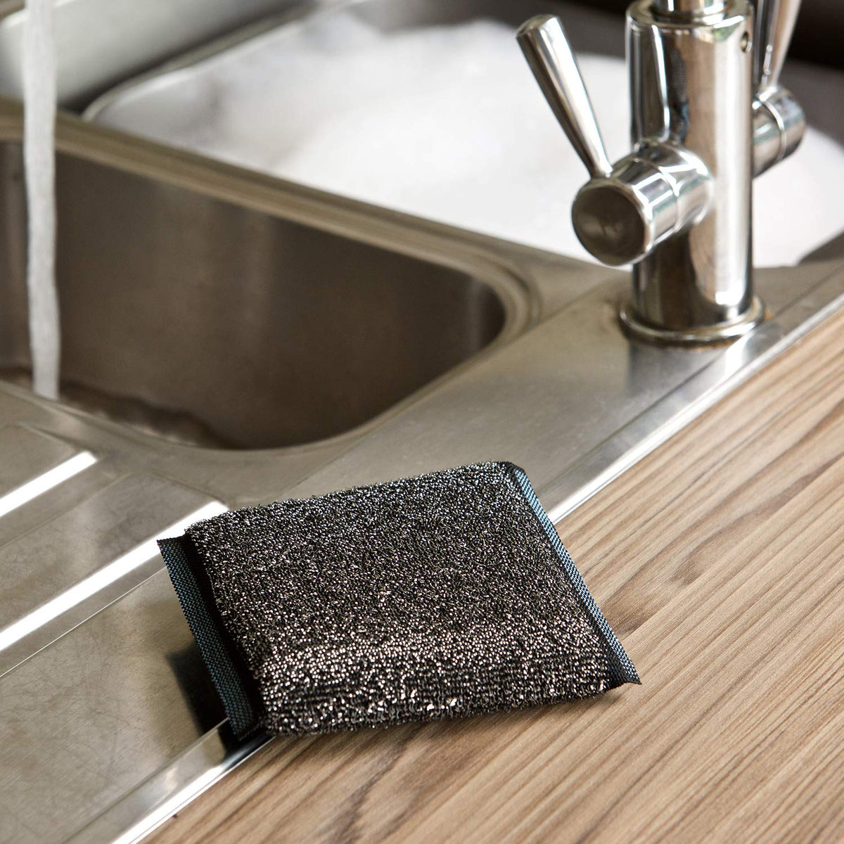 Marigold Scrub Away Stainless Steel Scourers - 20 Single Packs | Heavy Duty Cleaning