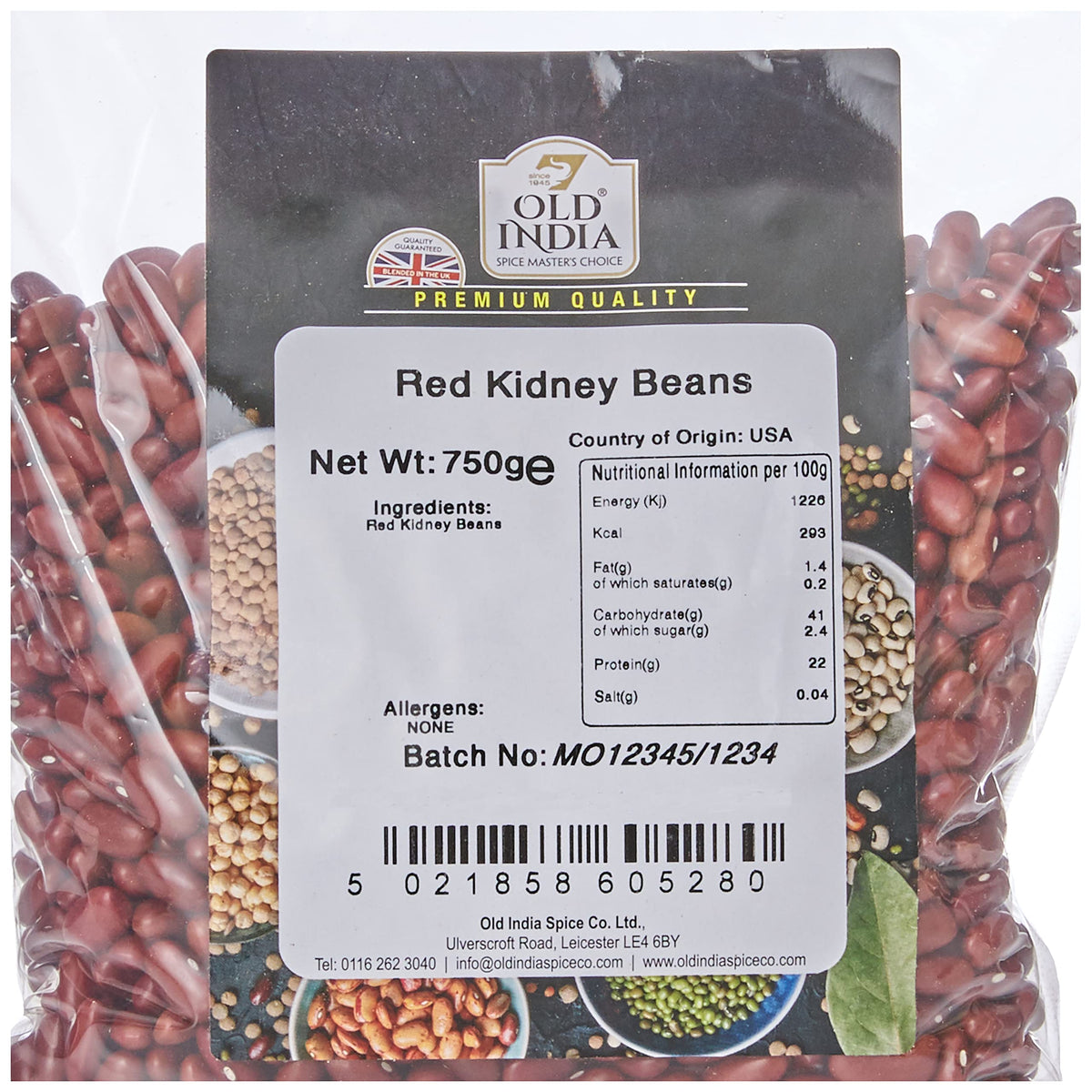 Old India Red Kidney Beans - 100% Natural, Additive-Free | 750g 2