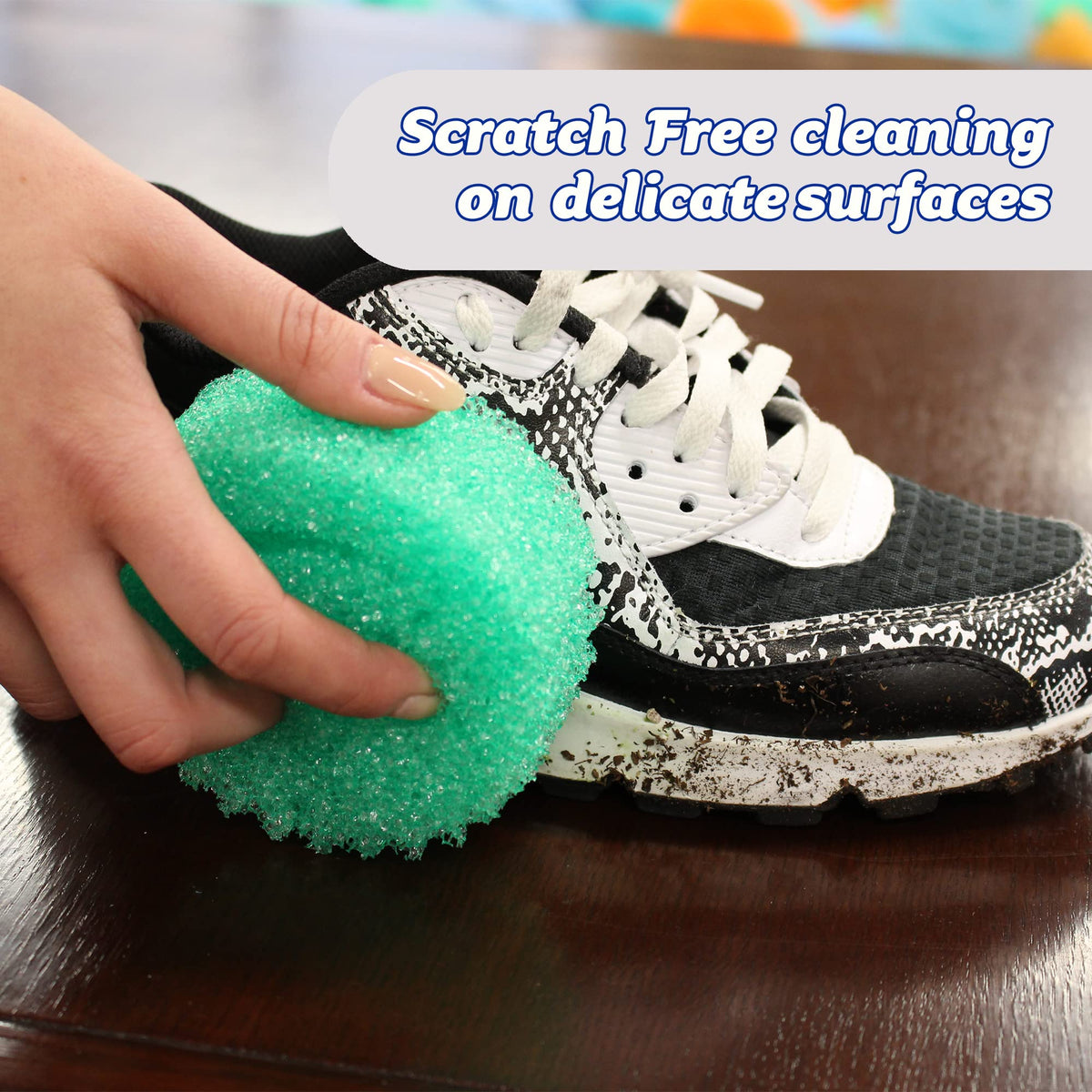 Scrub Daddy Colors Sponges - Temperature Controlled, Non-Scratch, Odor Resistant | 2 Pack Green 6
