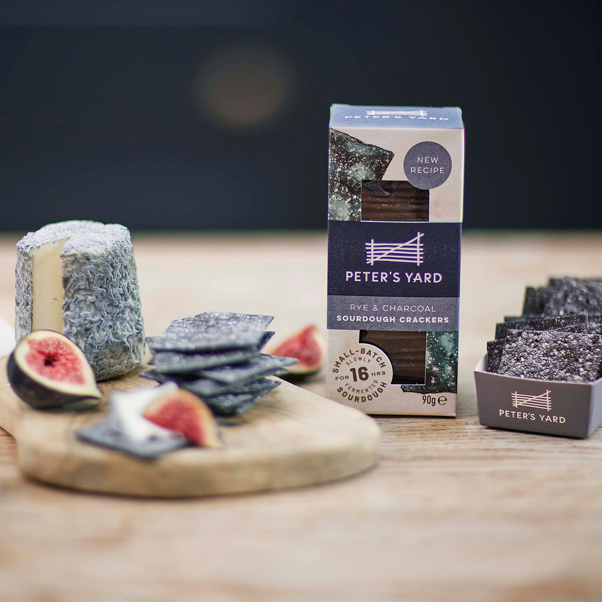 Peter's Yard Rye & Charcoal Sourdough Crispbreads - 8 x 90g Multipack