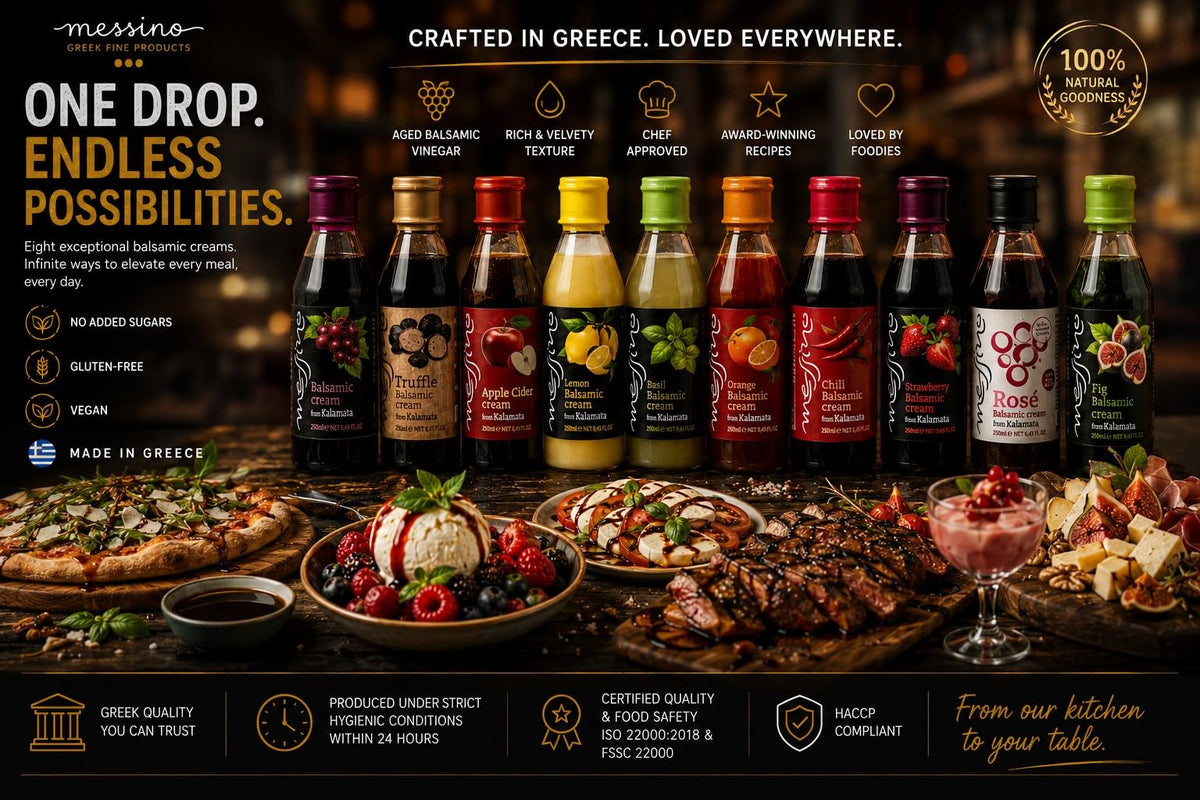 Messino Greek Orange Balsamic Cream - Fruity White Balsamic Glaze with Real Orange, 2 x 250ml Bottles 9