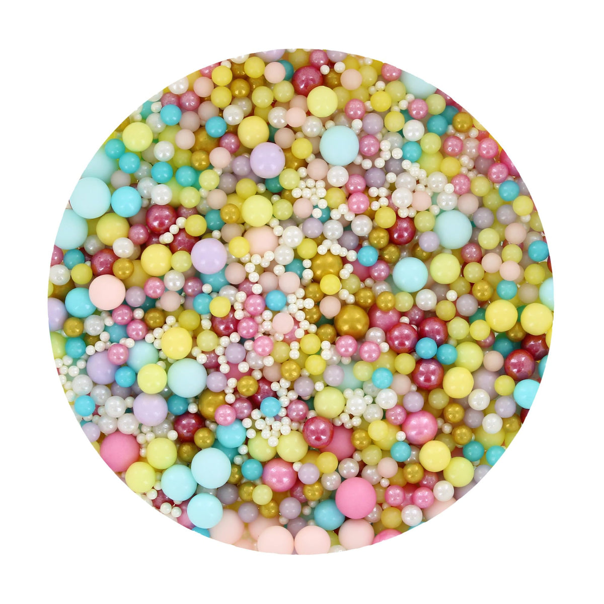 Baked With Love Pastel Pearl Sprinkles - 100g Bottle | Edible Cake Decorations