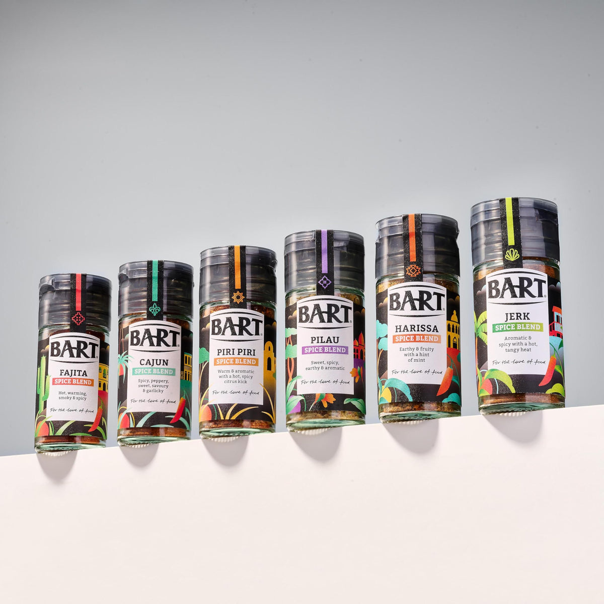 BART Spice Blend Collection - Ras el Hanout, Piri Piri, Pilau, Jerk, Harissa, Cajun - 6 Piece Set 4