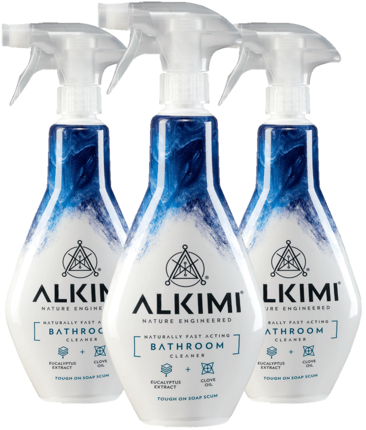 ALKIMI Bathroom Cleaning Spray - Powerful Cleaning, Natural Ingredients, Pack of 3
