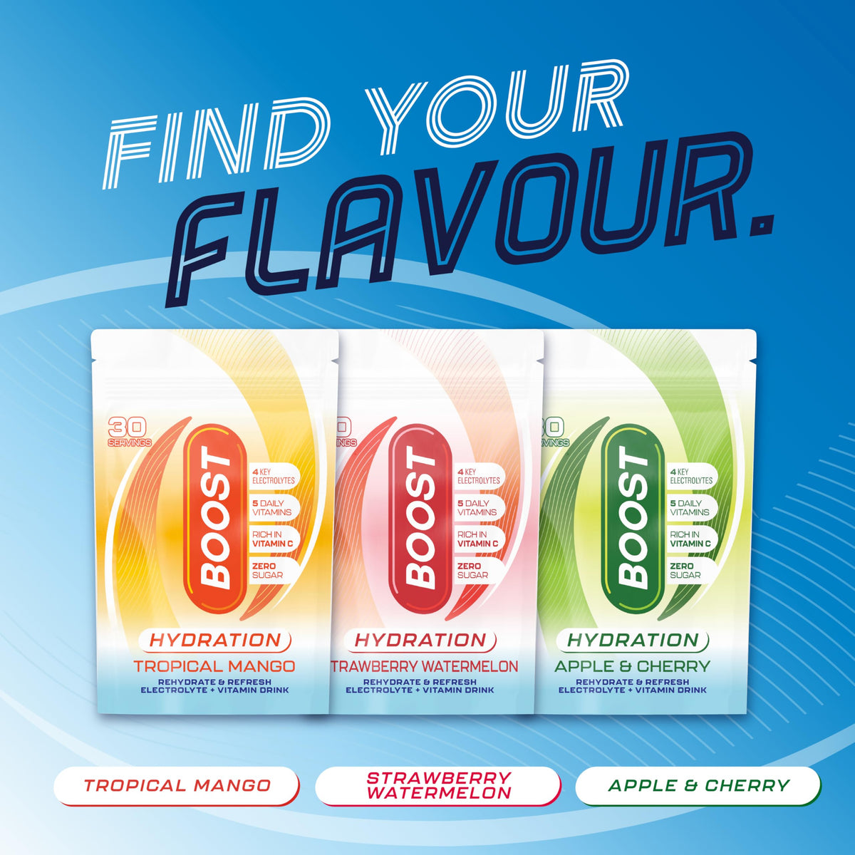 Boost Hydration Powder Strawberry Watermelon - Zero Sugar Electrolytes | 30 Servings 7