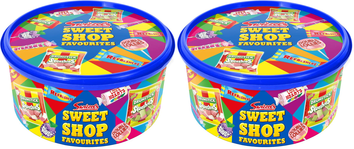 Swizzels Sweet Shop Favourites Tub - 650g (Pack of 2) | Vegetarian, Vegan, Coeliac Friendly 1