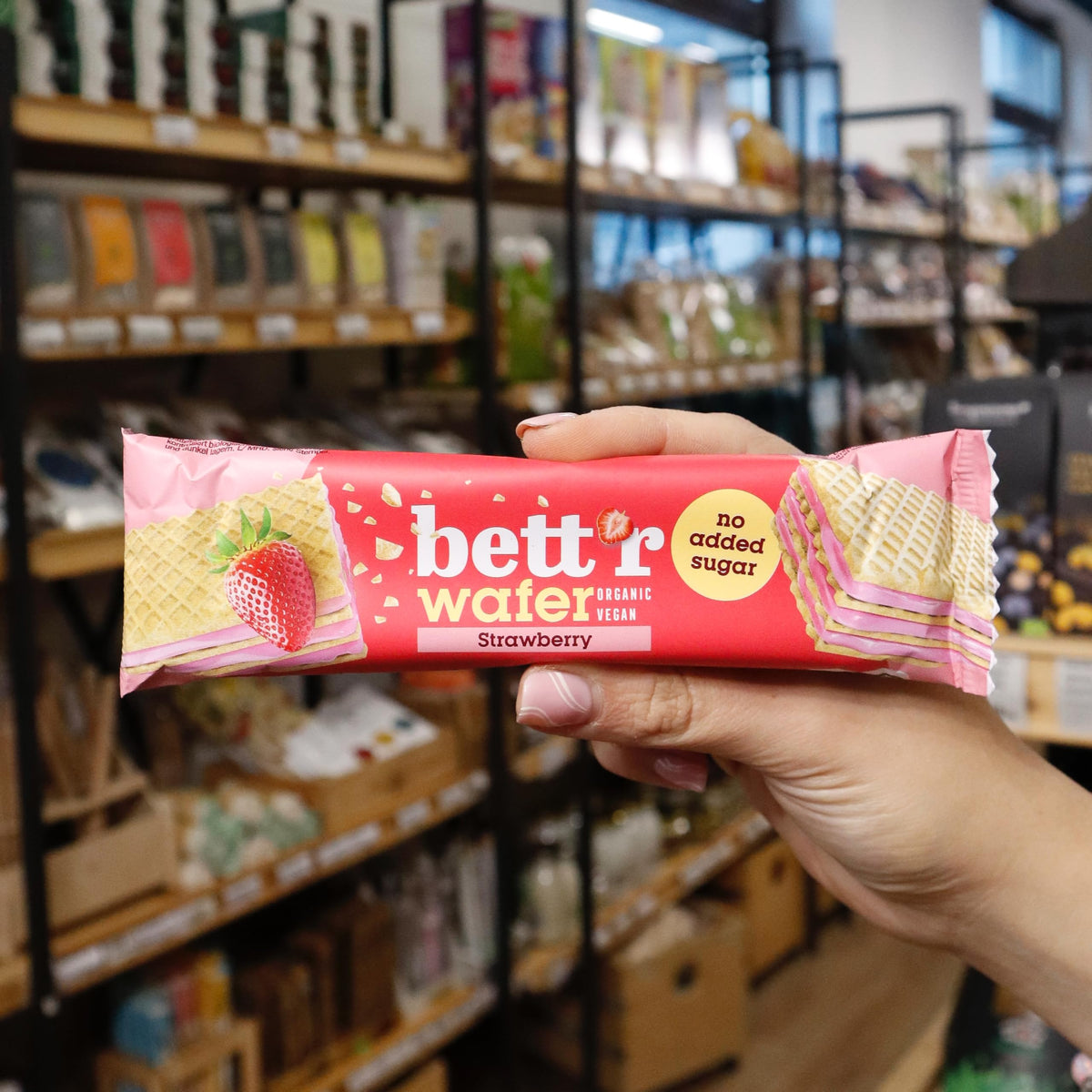 bett'r GUILT FREE Strawberry Wafers - No Added Sugar | Organic Ingredients