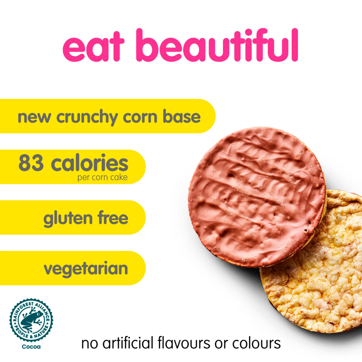 Itsu Salted Caramel Flavour Corn Cakes - Gluten Free | 4 Pack | 136g