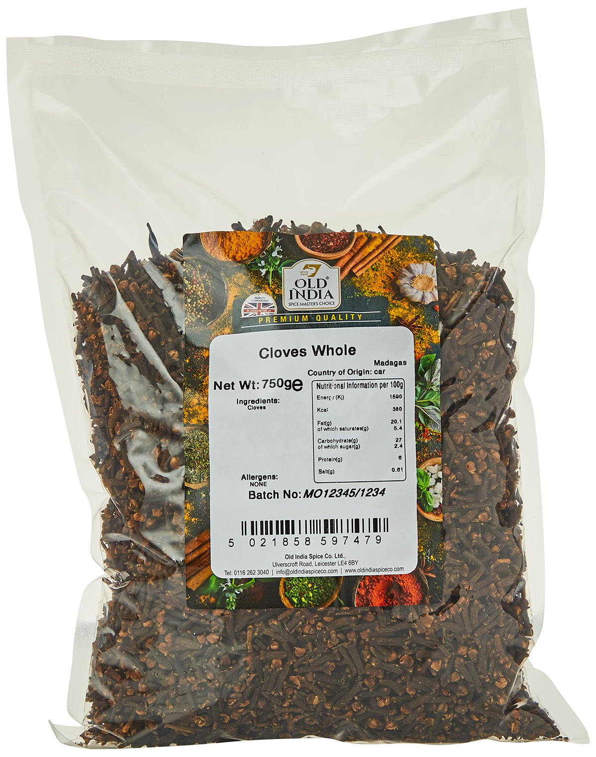 Old India Cloves Whole - 750g Bag | Natural & Additive-Free 1
