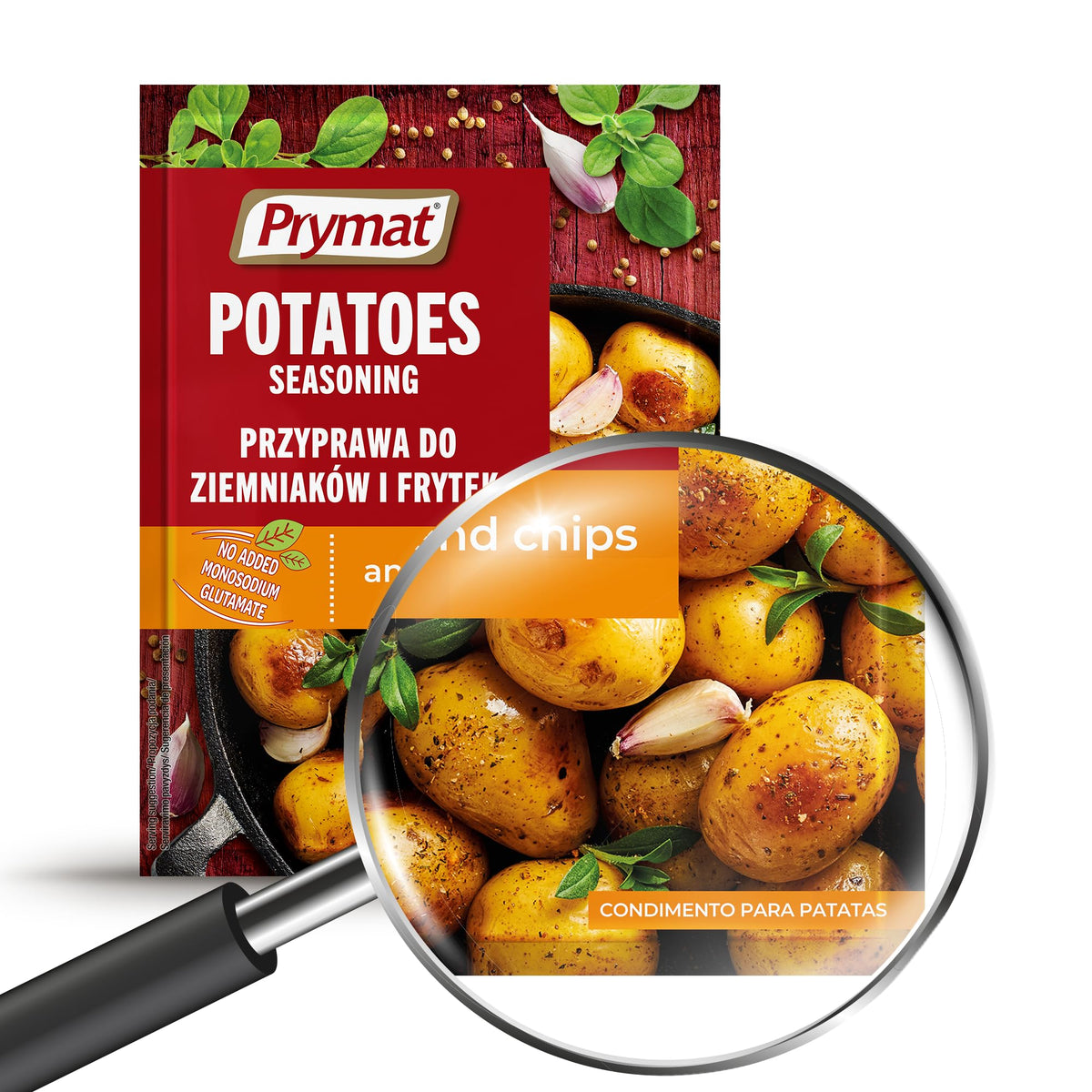 Prymat Potato & Chips Seasoning - Blend of Herbs & Spices, 25 Sachets x 25g 6
