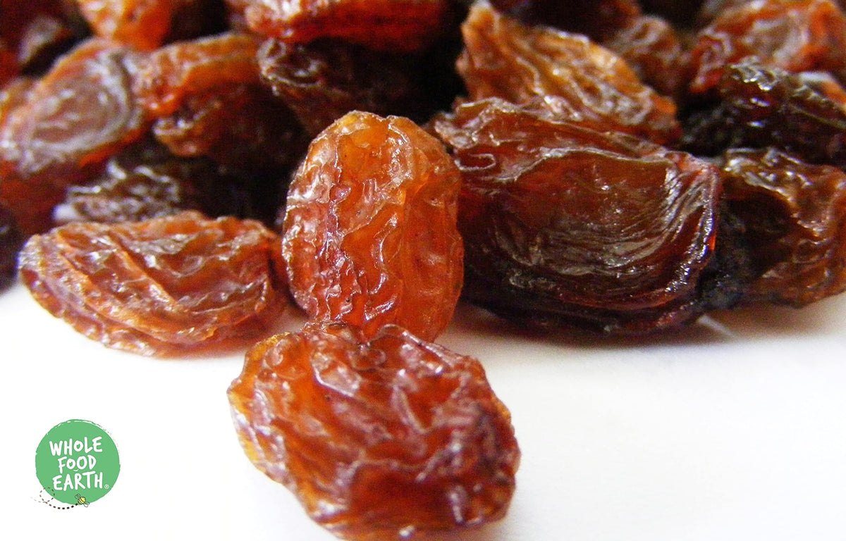 Wholefood Earth Thompson Seedless Raisins - 1kg Bag | GMO Free, Vegan Friendly 4